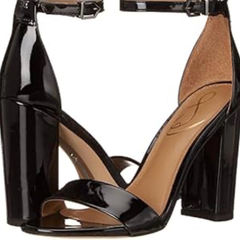 Sam Edelman Black Block Heel Sandals